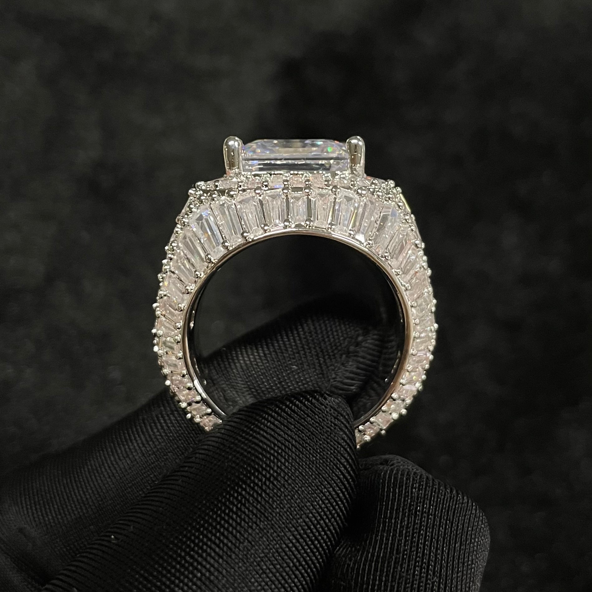 Moissanite Layered Diamond Ring
