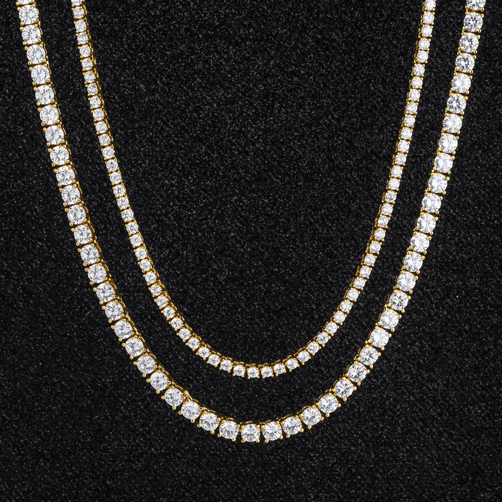 5mm + 3mm Tennis Chain Set - 5A CZ