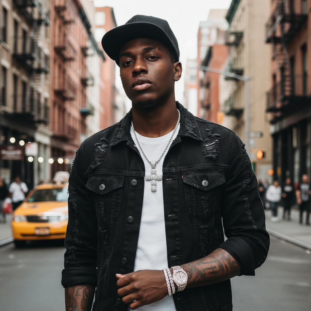 Unique Cross-Shaped Pendant with Sparkling Stones【A07】