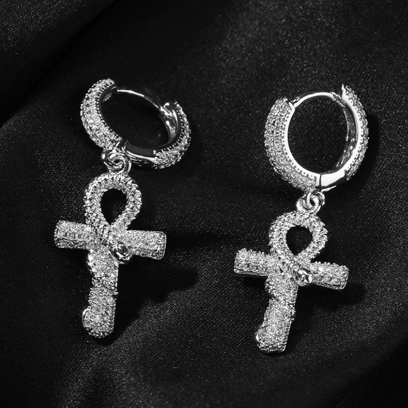 Moissanite High Sense Anch Snake Earrings