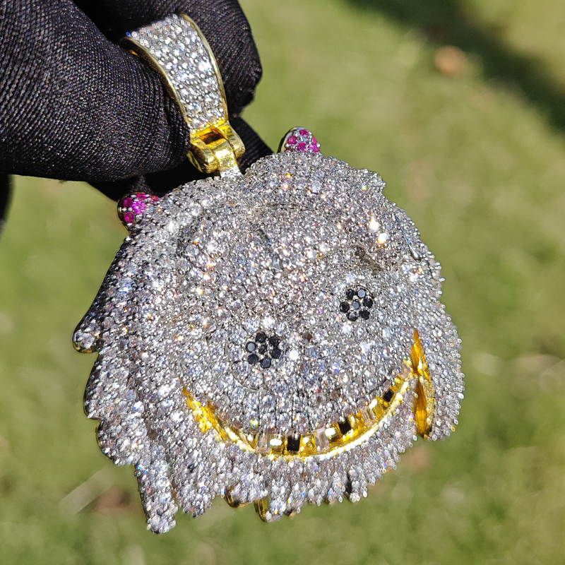 Moissanite Hip Hop Cartoon Avatar Pendant