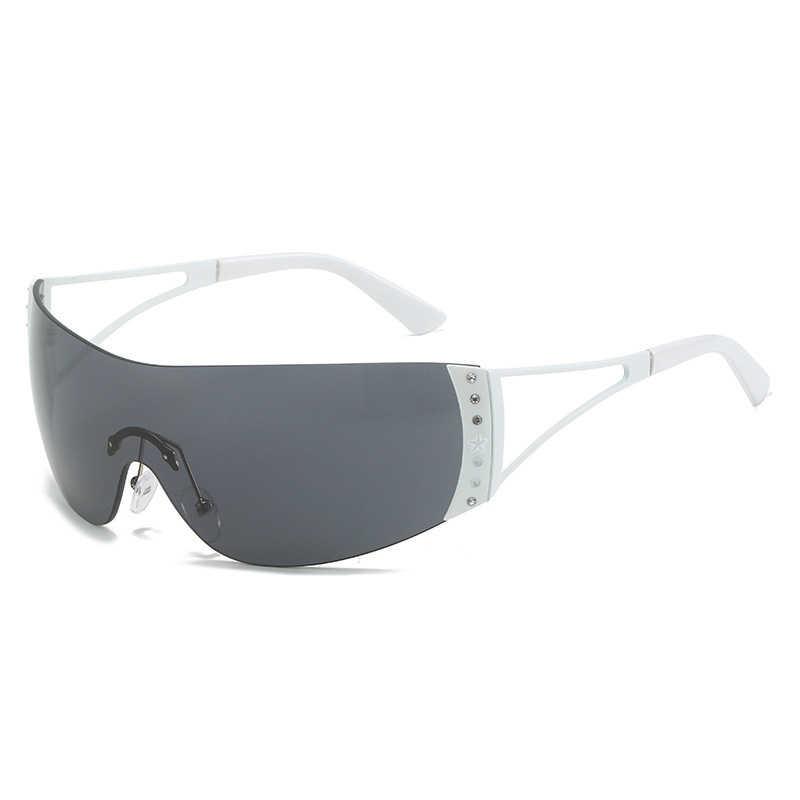 Stylish Frameless Shield Shades Sunglasses