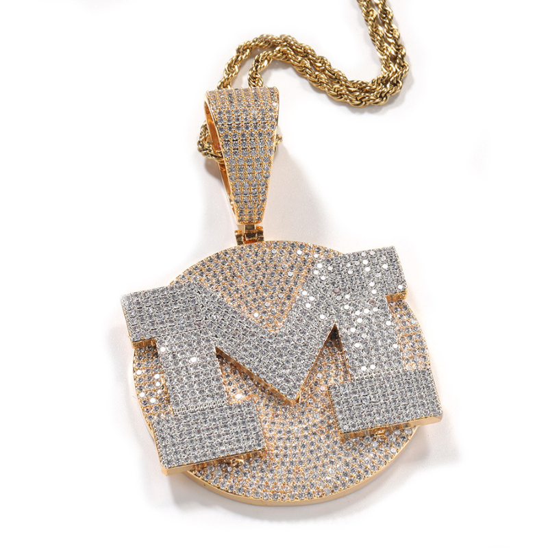 Custom |Choose Your "A-Z"  Large Letter Pendant