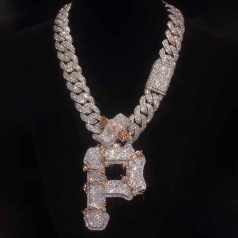 Street Style | 925S Vine Letter P Pendant