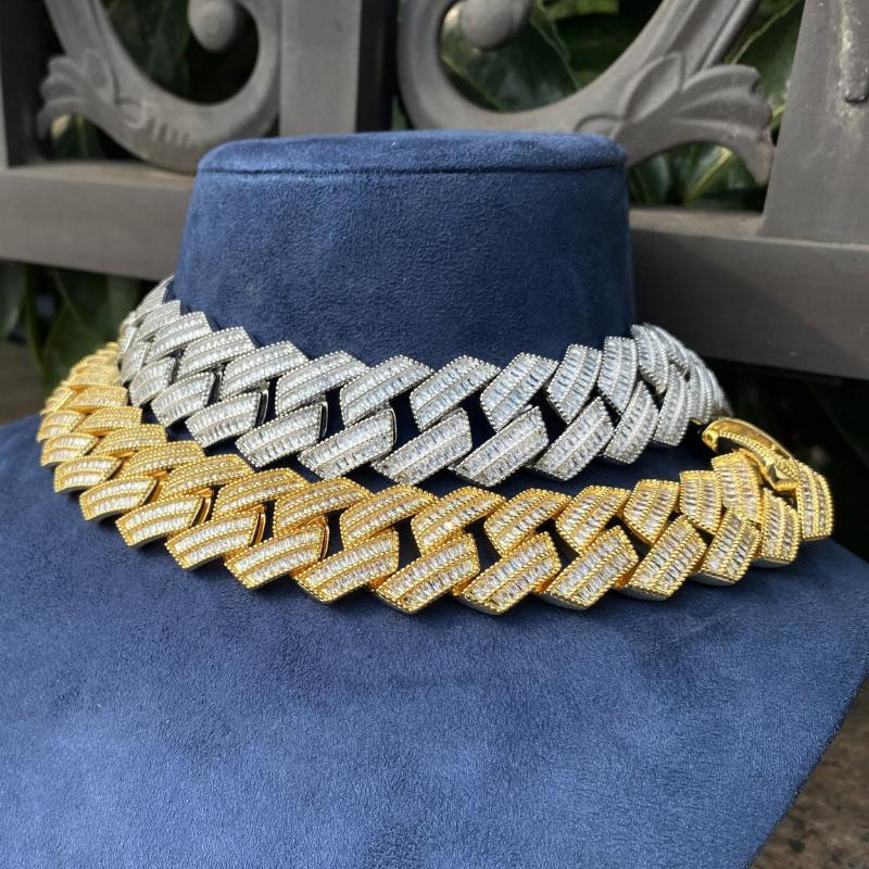 25mm Moissanite Hip Hop Big Cuban Chain