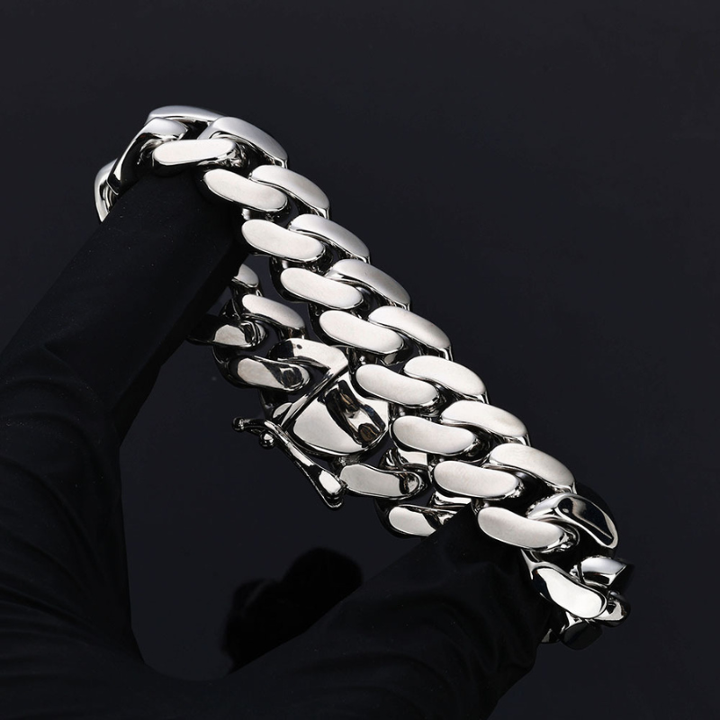 30mm/40mm Classic Glossy Cuban Bracelet