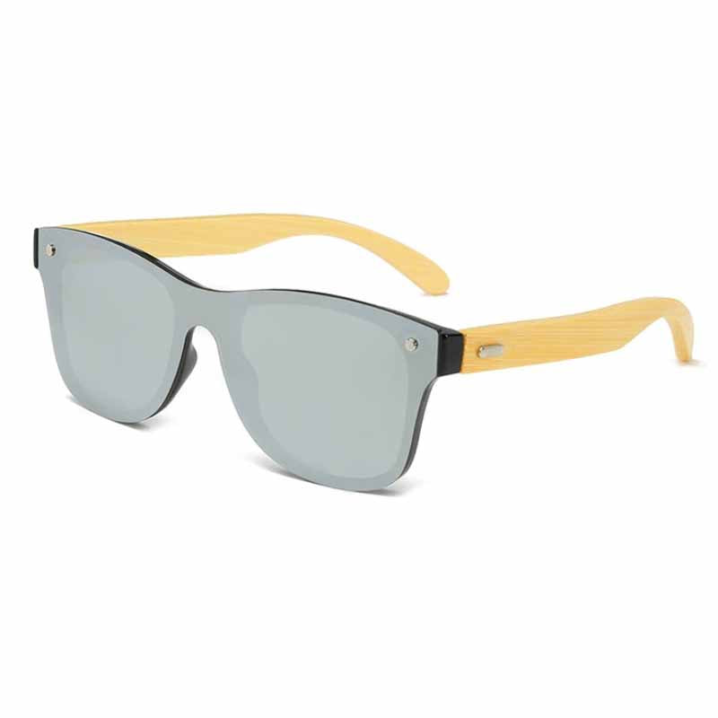 Classic Bamboo Temples Wayfarer Sunglasses