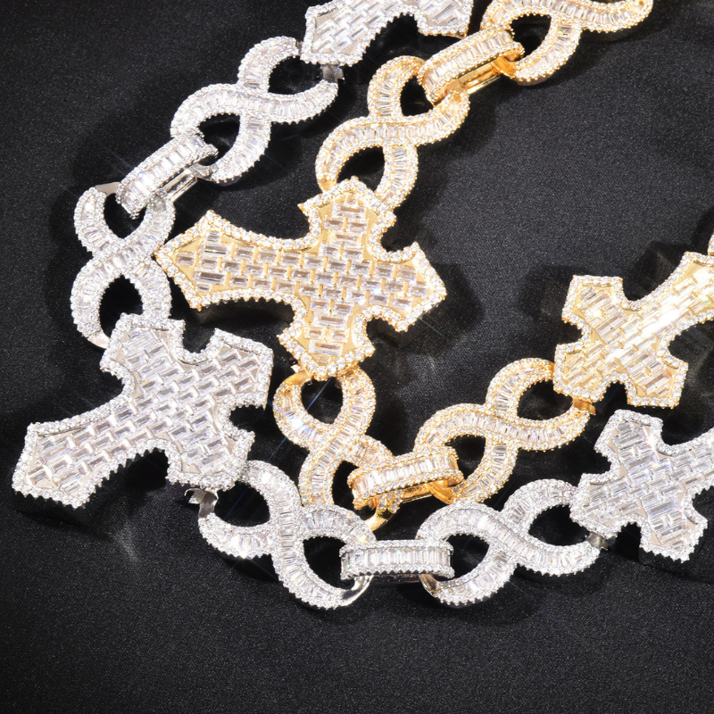 Moissanite Hip Hop Cross Unlimited Cuban Chain