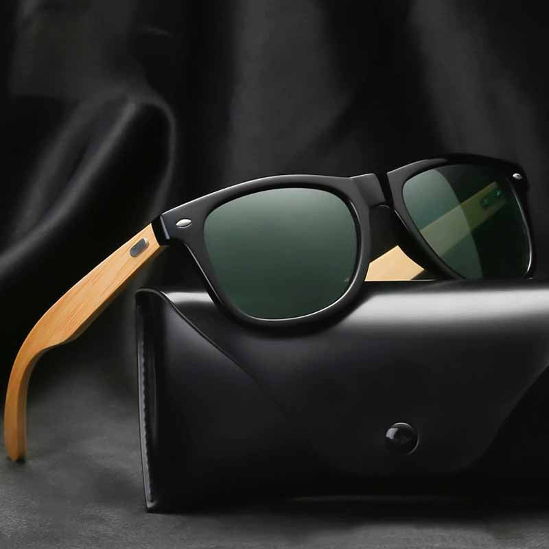 Vintage Bamboo Temples Polarized Sunglasses