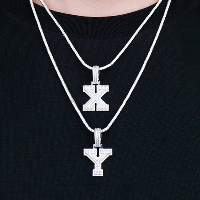 Moissanite Classic Letter Pendant