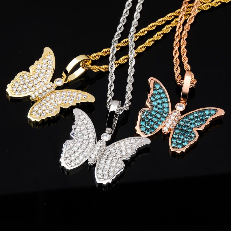 Iced Butterfly Necklace