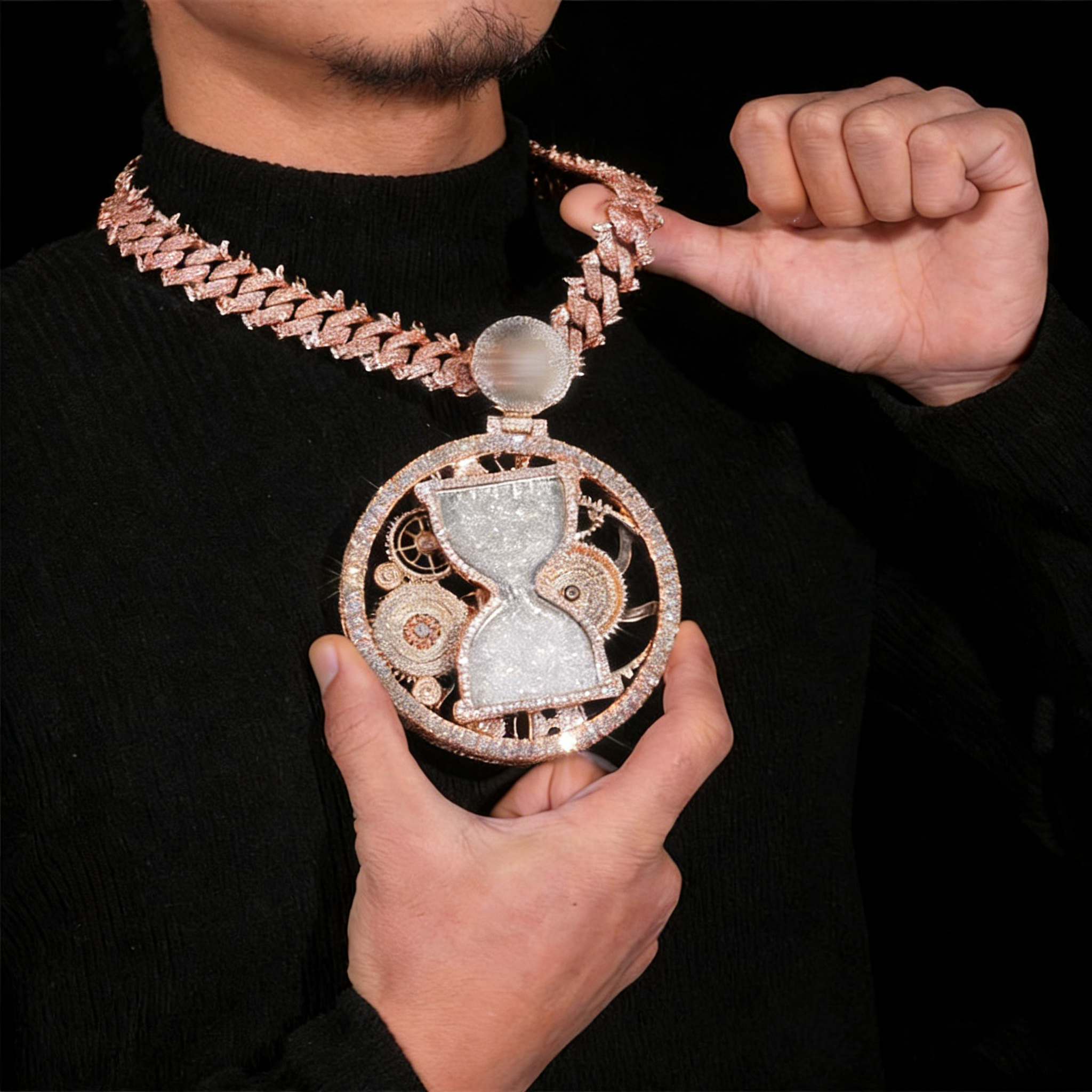 18K Gold Plated | 925S | Hiphop Fully Iced Out Pendant