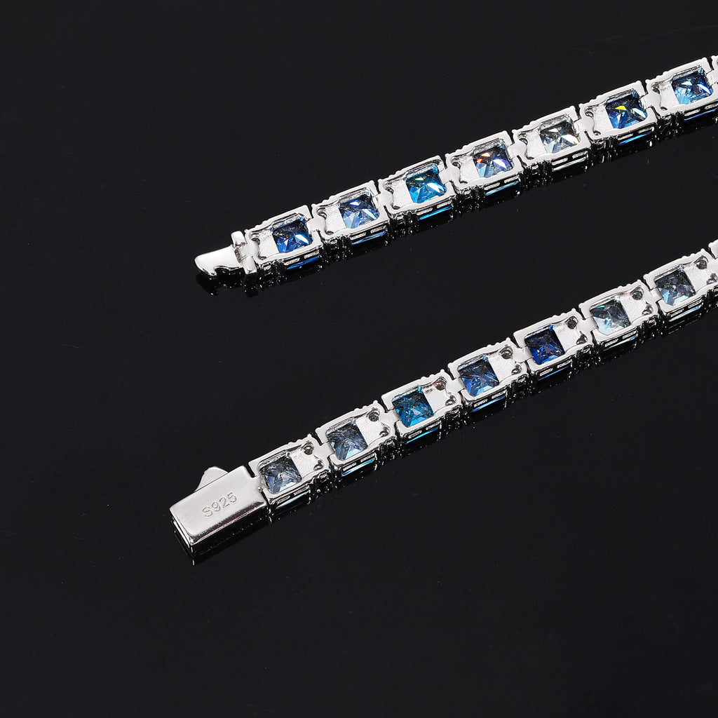 S925 silver moissanite tennis bracelet