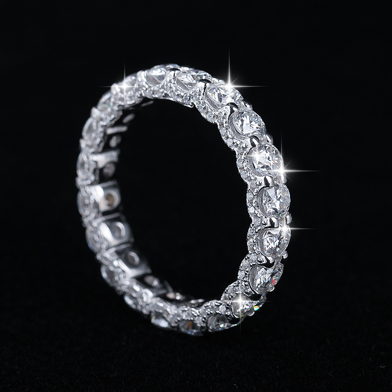 5mm Bling Frost Ice Out Diamond Ring