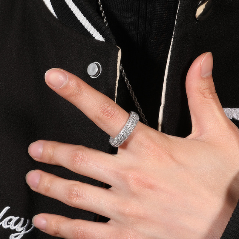 Moissanite Simple Luxury Full Diamond Ring