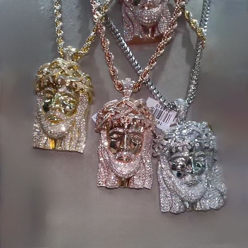 Moissanite Exquisite Luxury Jesus Figure Pendant
