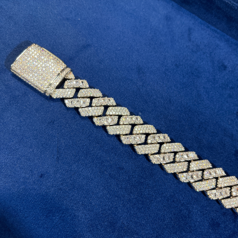 20mm Moissanite Personalized New Cuban Bracelet