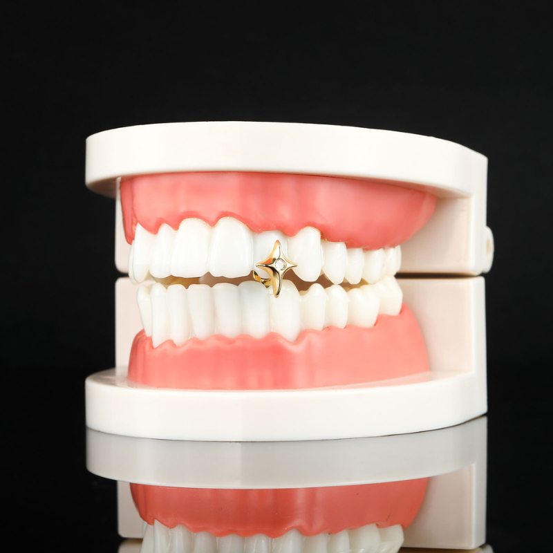 Moissanite Pentagram Creative Grillz