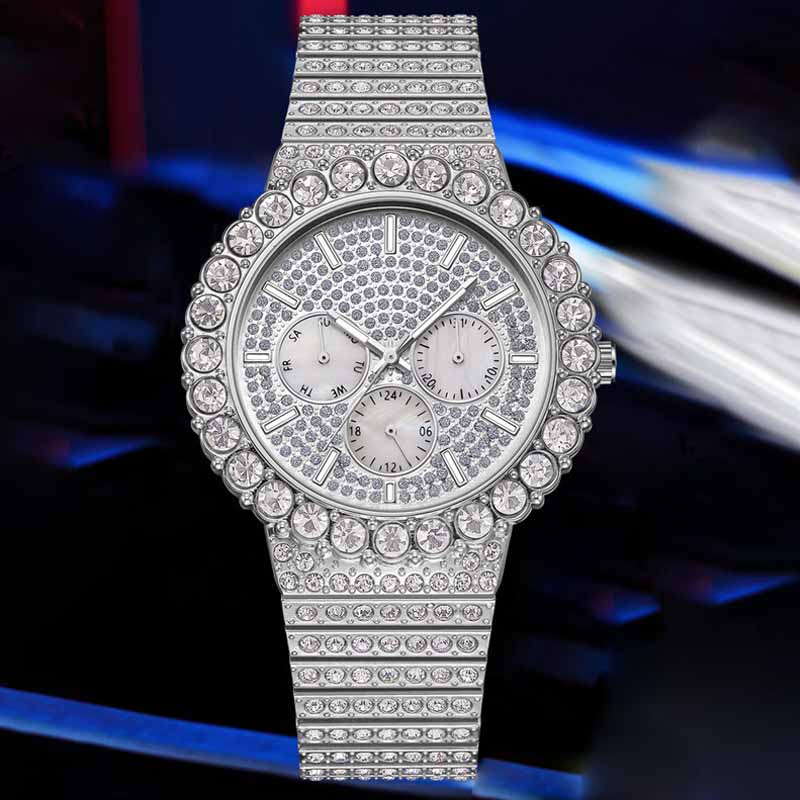 Moissanite Hip Hop Classic Watch