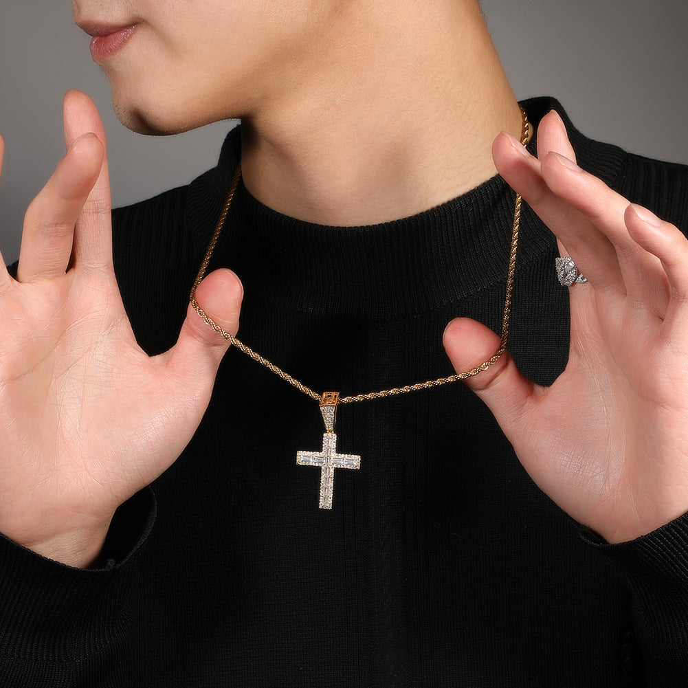 Micro Paved Cubic Moissanite Diamond Necklace