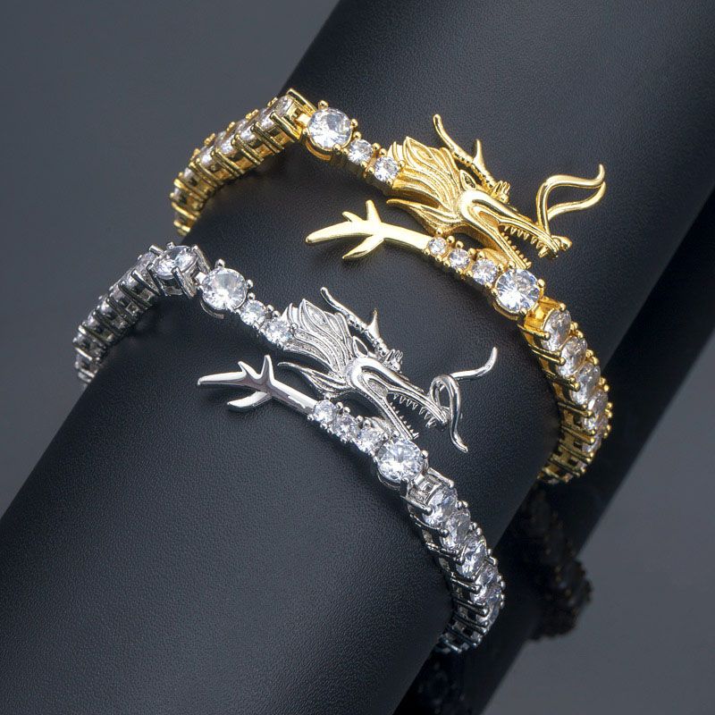 5mm Dragon Moissanite Tennis Bracelet