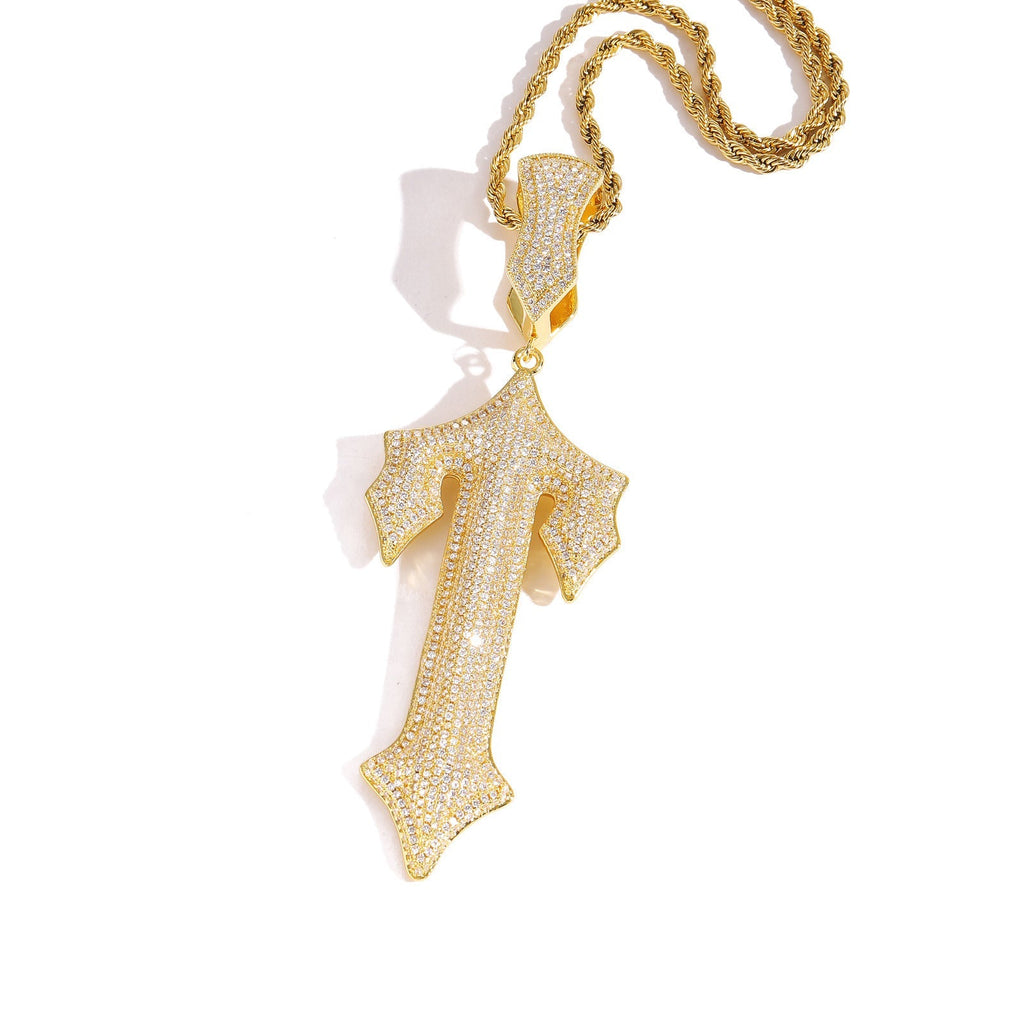 ced Great Sword Cross Pendant Set - 37mm