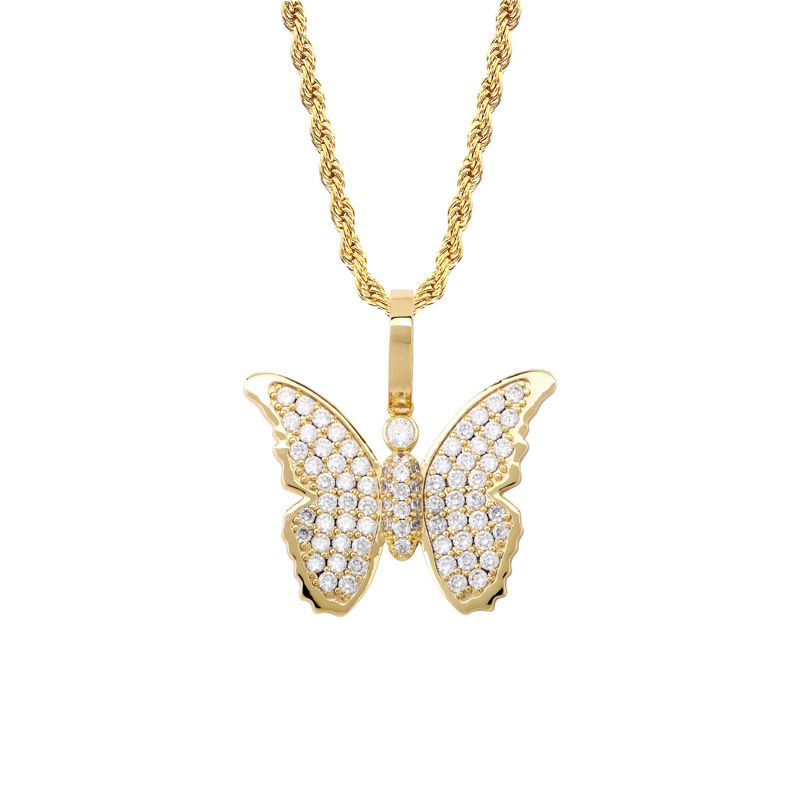 Iced Butterfly Necklace