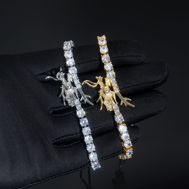 5mm Dragon Moissanite Tennis Bracelet