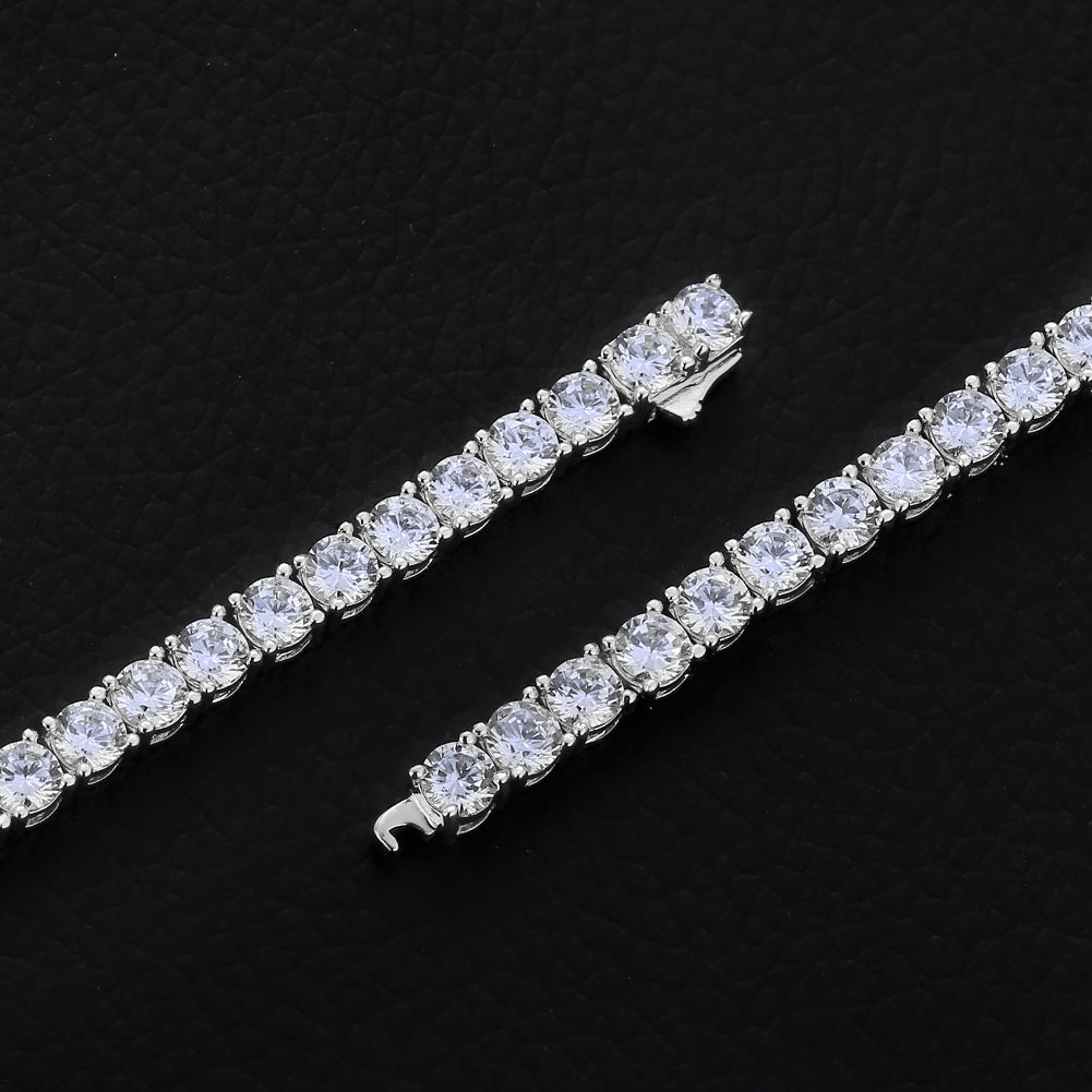 4mm Moissanite Tennis Bracelet for Men