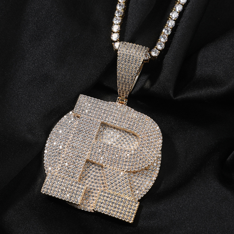 Custom |Choose Your "A-Z"  Large Letter Pendant