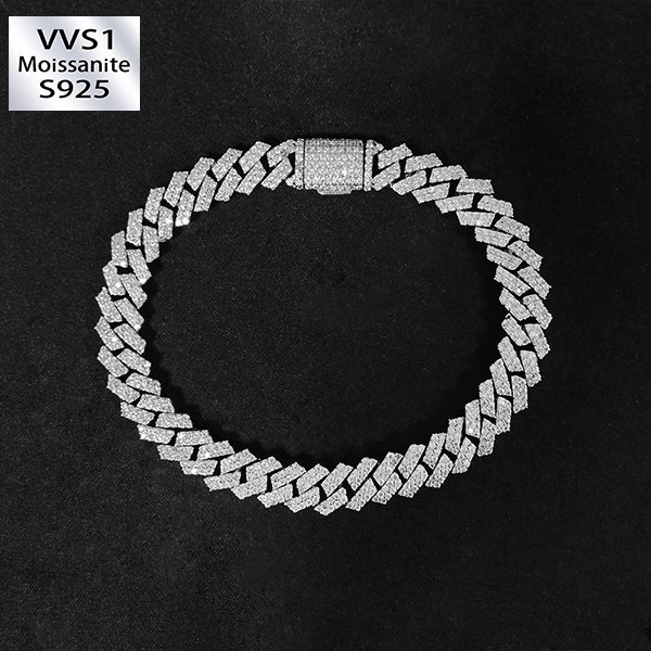 8mm Moissanite Diamond Cuban Chain