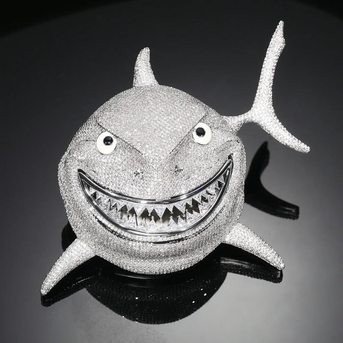 Hip Hop | EX Size Iced Out "Shark Attack" Pendant