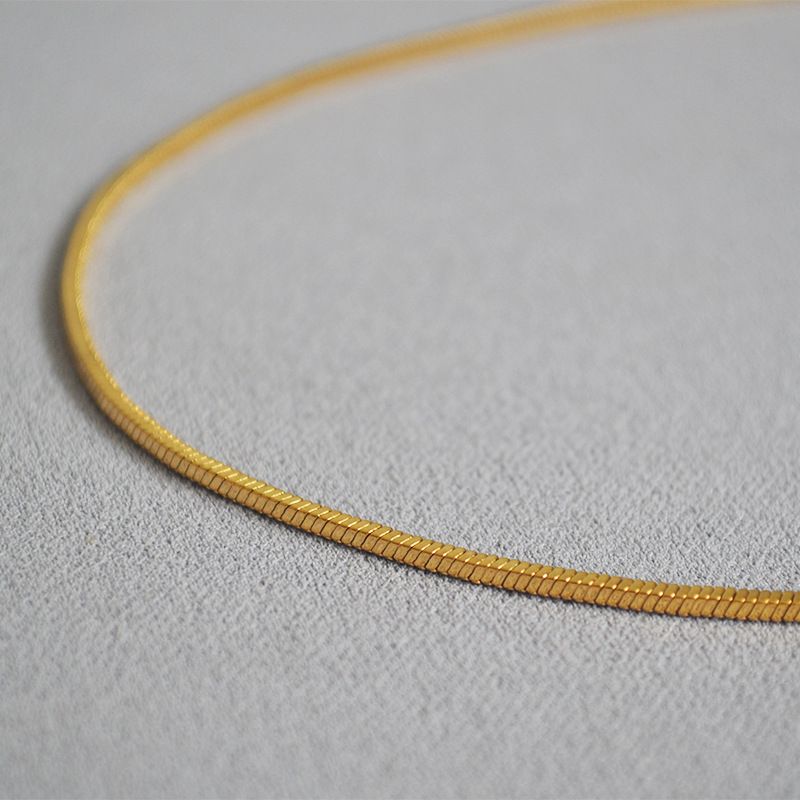 2.5mmSquare Snake Necklace