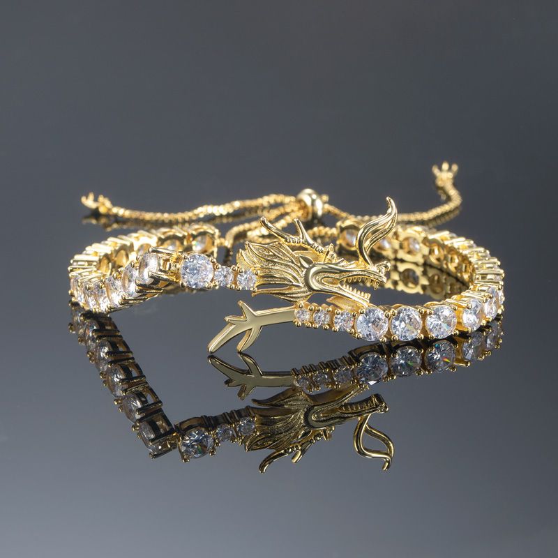 5mm Dragon Moissanite Tennis Bracelet