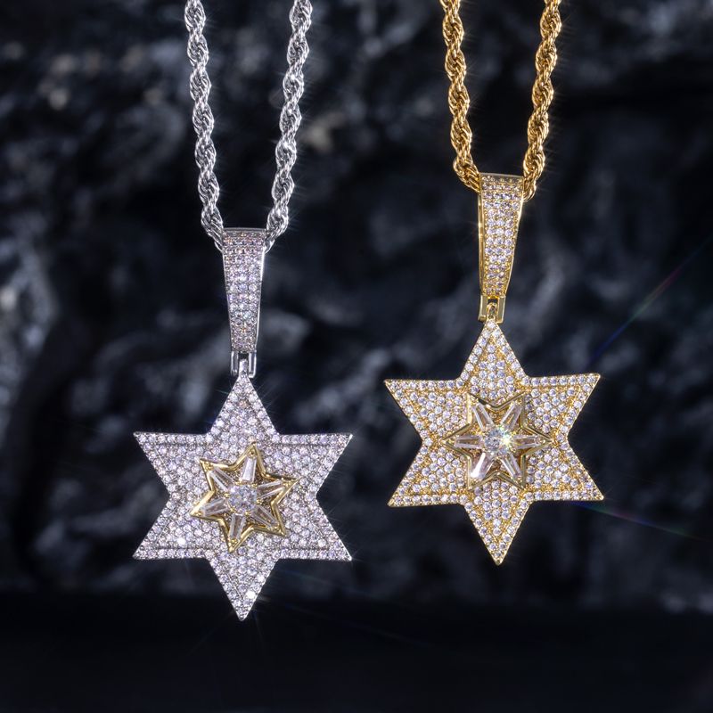 Rotatable Star of David Pendant