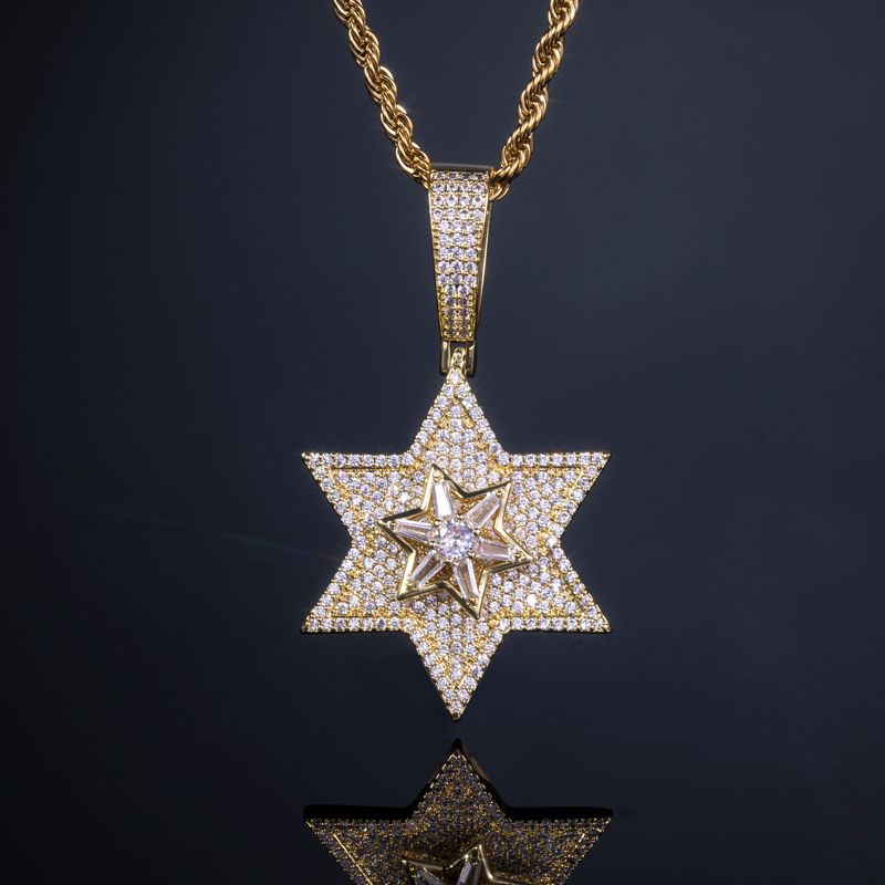 Rotatable Star of David Pendant