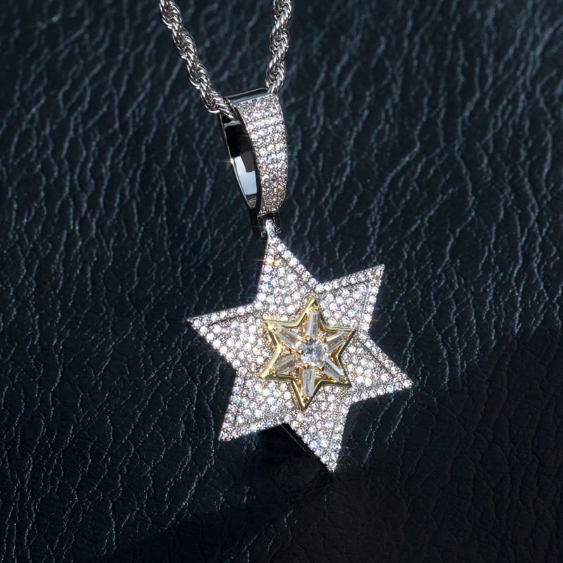 Rotatable Star of David Pendant