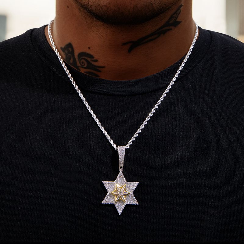 Rotatable Star of David Pendant