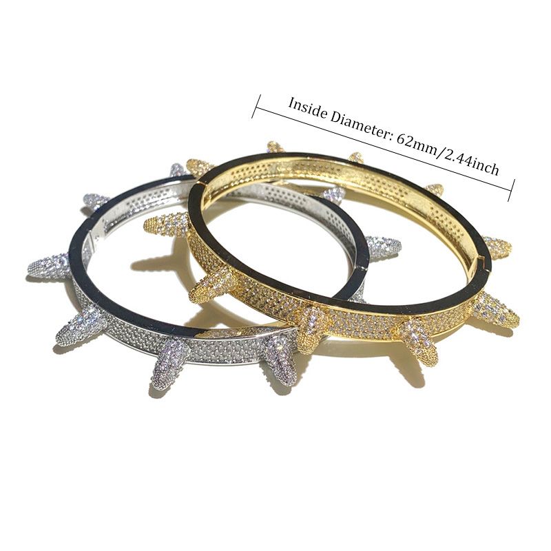 Street Style | "Don't Mess With Me" Spike Bangle Bracelet