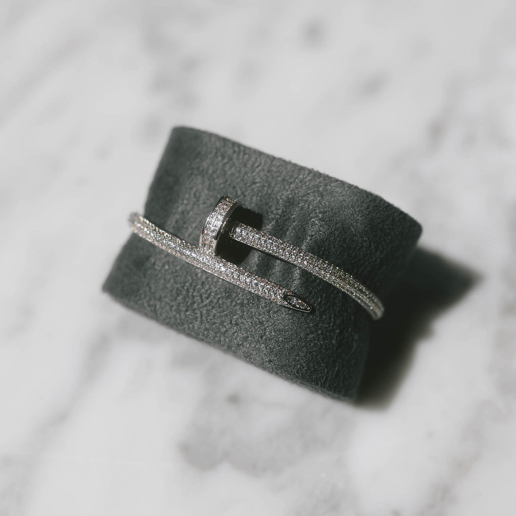 Moissanite Iced Nail Bracelet