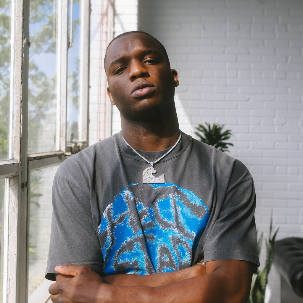 Wave Moissanite White Gold Pendant