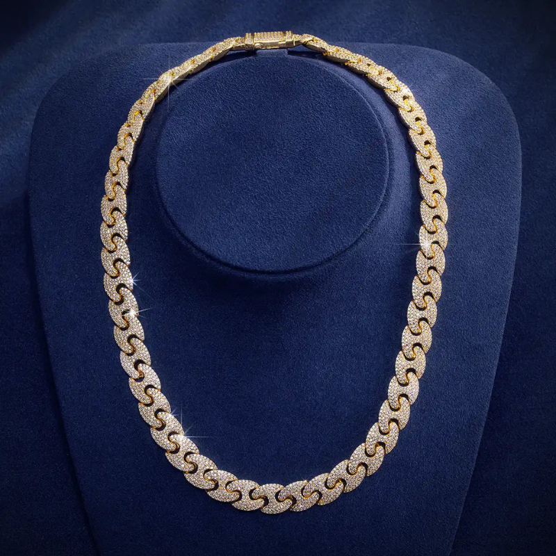 12MM Iced Out Cuban Link Chain