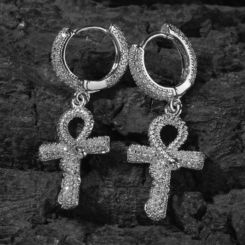 Moissanite High Sense Anch Snake Earrings