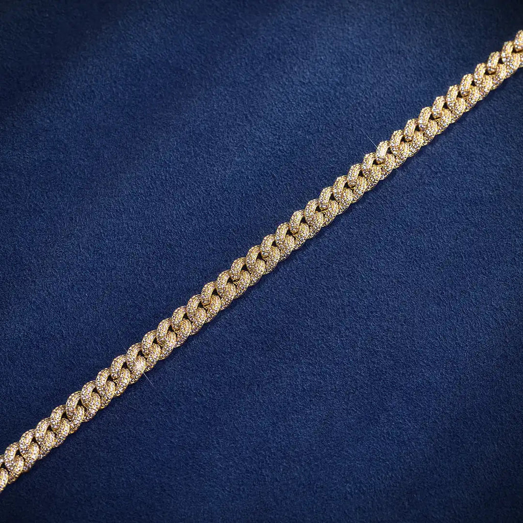10mm Moissanite Diamond Cuban Link Chain