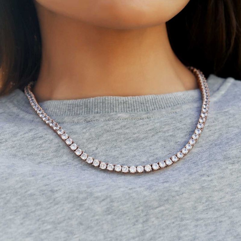 Women's 5mm Tennis Chain in Rose Gold