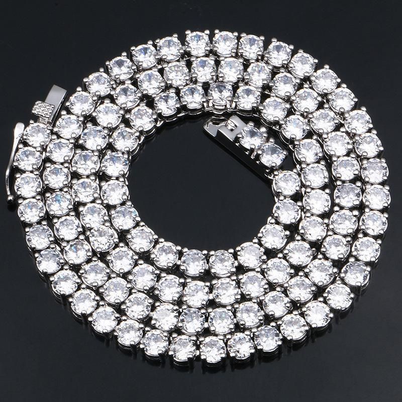 5MM Wide Classic Iced-Out Tennis Bracelet【A16】