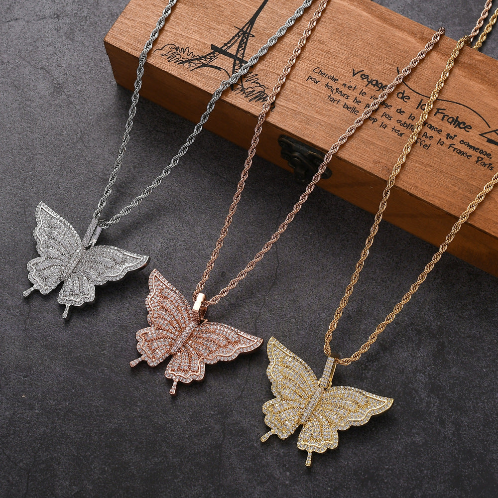 Butterfly Design Pendant Necklace