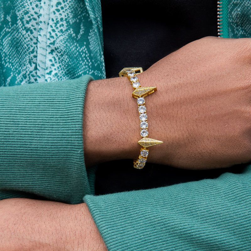 5mm "Beast Clash" Tennis Bracelet in Gold