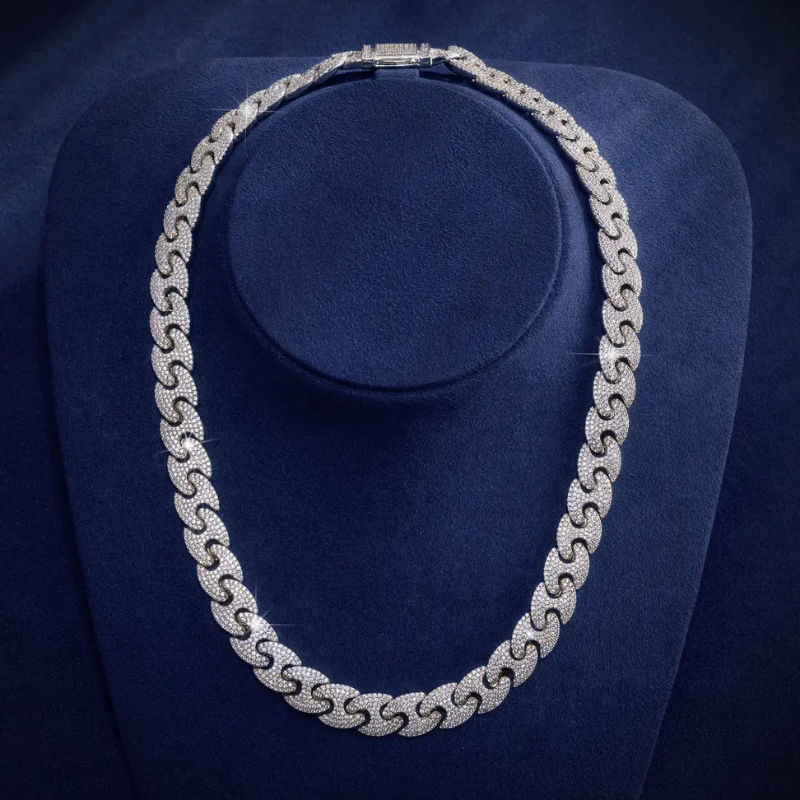 12MM Iced Out Cuban Link Chain