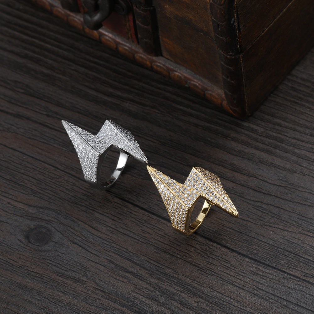 Hip Hop | "Lightning" Iced Out Ring